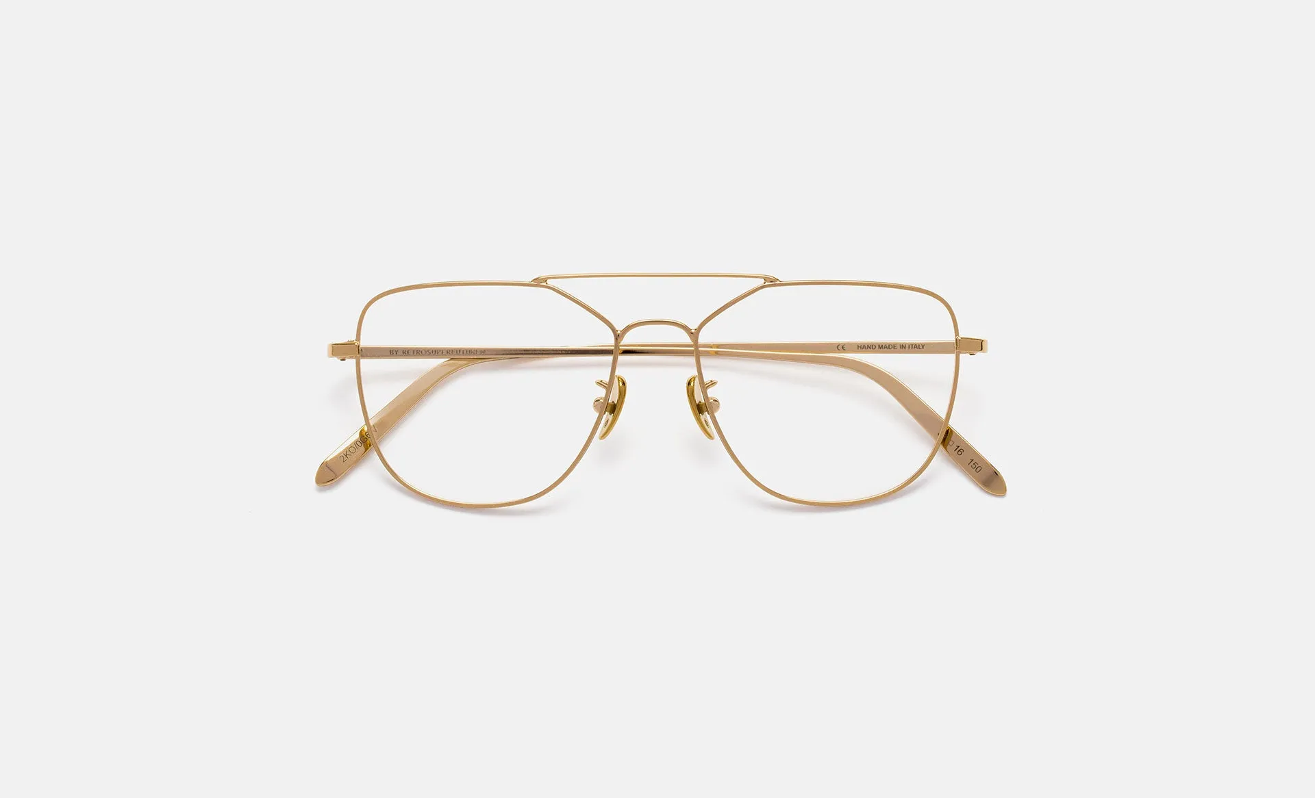 SUPER for I VISIONARI Optical Gold sold by RetroSuperFuture