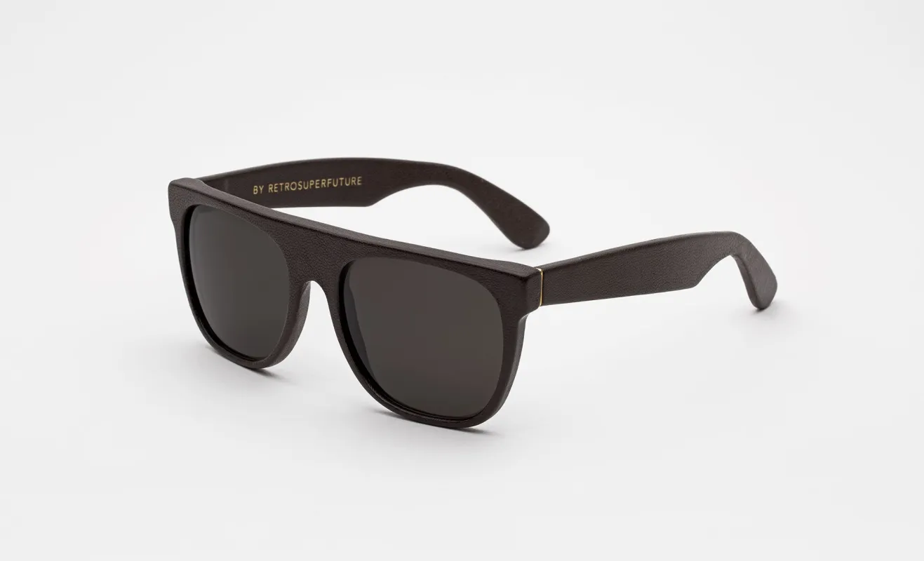 Flat Top Brown Leather made by RetroSuperFuture