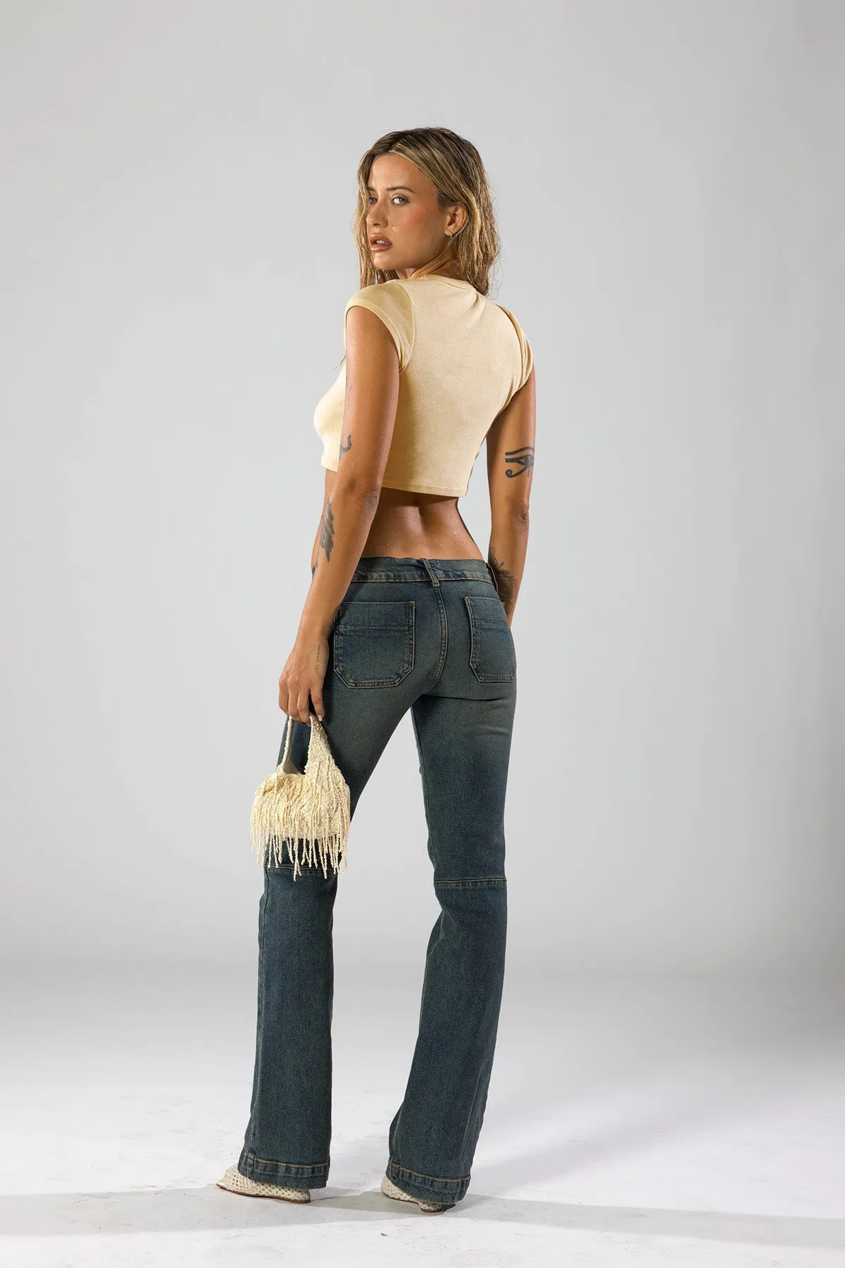 The Cali Crop Tee / Beach Day sold by REVICE product image thumbnail 3