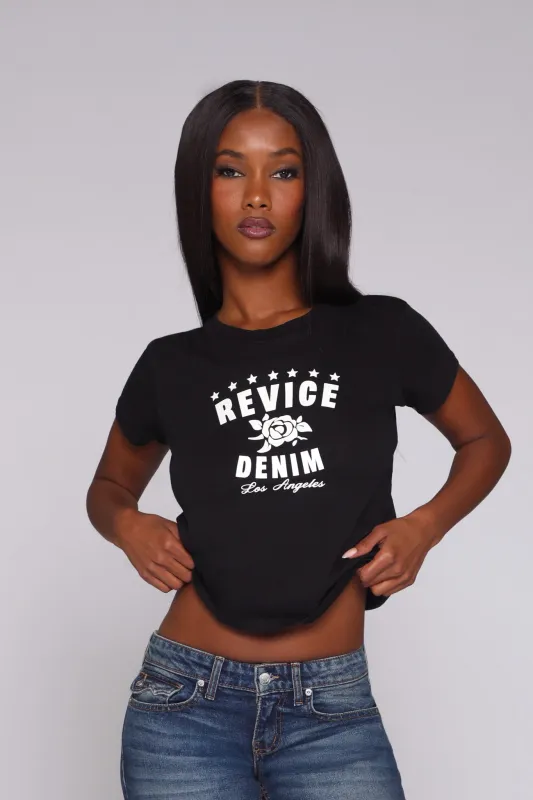 MELROSE TEE / VINTAGE BLACK sold by REVICE