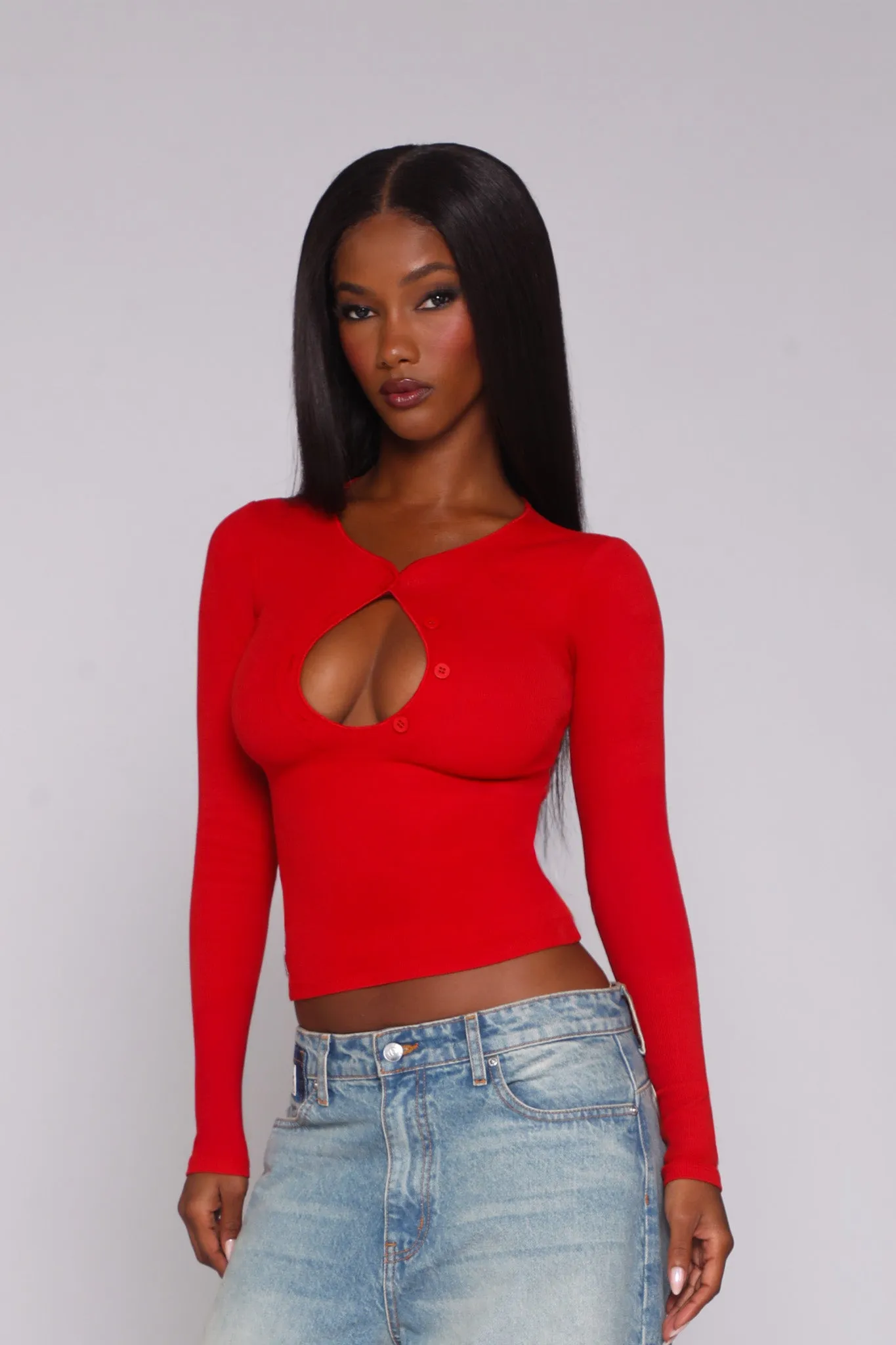 VALLEY LONG SLEEVE / CHERRY sold by REVICE