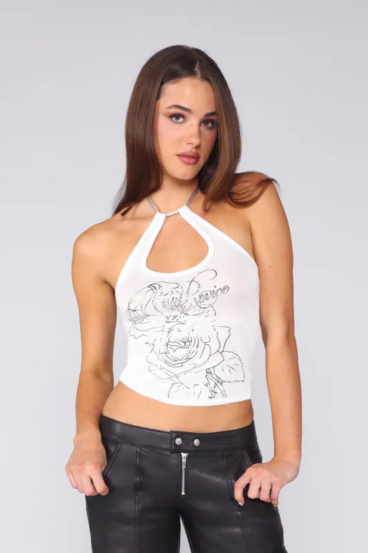 KYOTO HALTER / SILVER LINING sold by REVICE