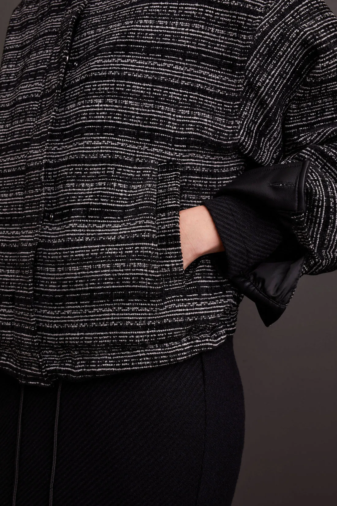 Houndstooth Bomber Jacket sold by Revolution Boutique product image thumbnail 3