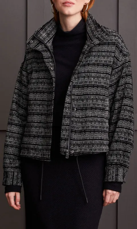 Houndstooth Bomber Jacket sold by Revolution Boutique