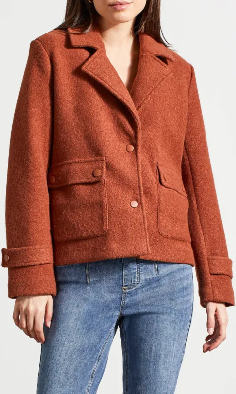 Snap Closure Peacoat sold by Revolution Boutique