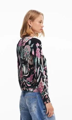 Desigual Floral Knit Top sold by Revolution Boutique product image thumbnail 2