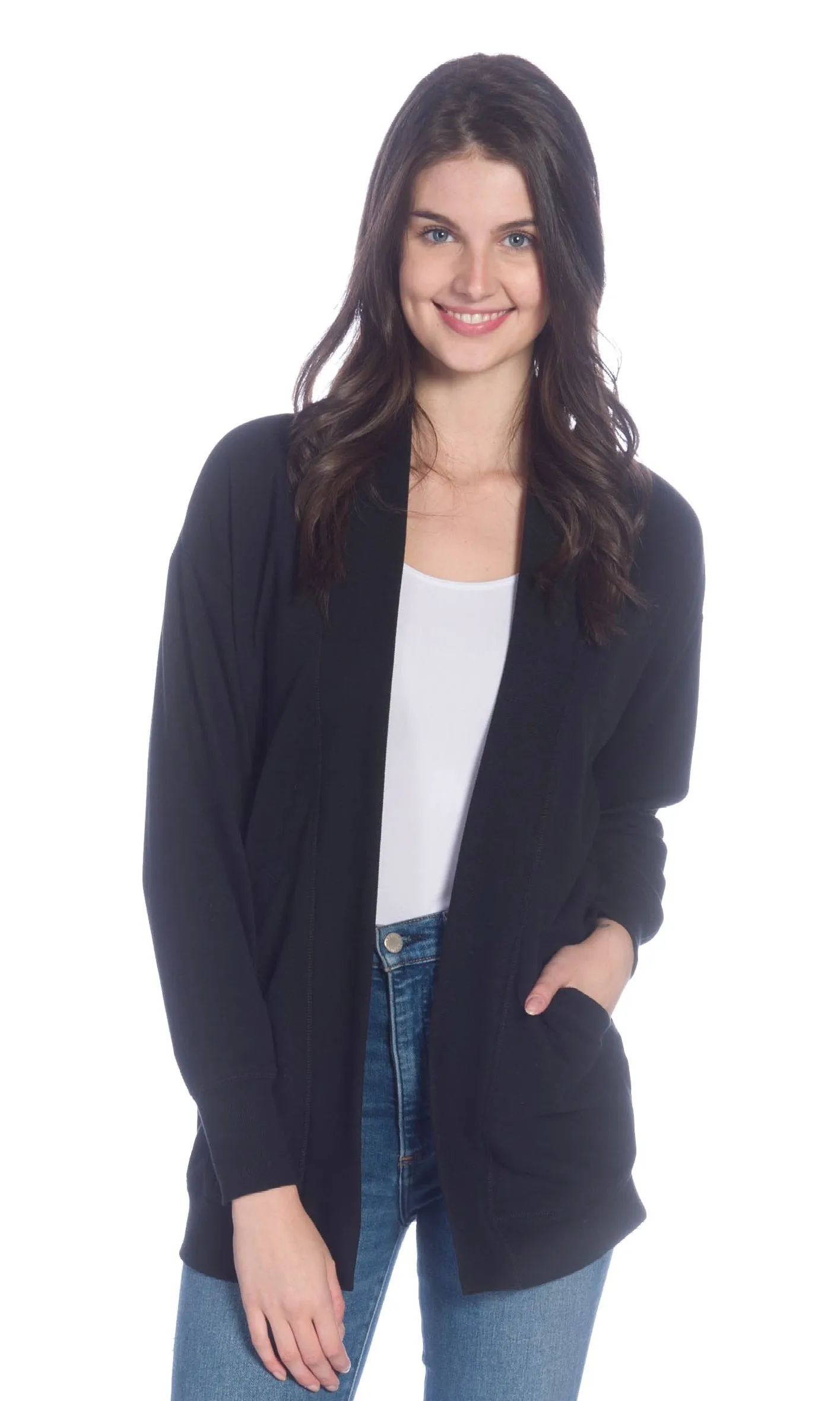 Open Front Pocket Cardigan sold by Revolution Boutique