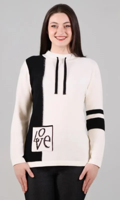 Sequin Colour Block Sweater sold by Revolution Boutique