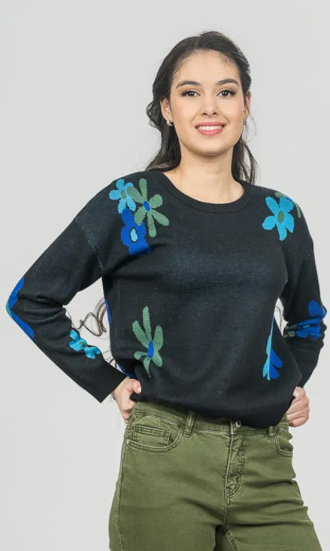 Floral Crewneck Sweater sold by Revolution Boutique