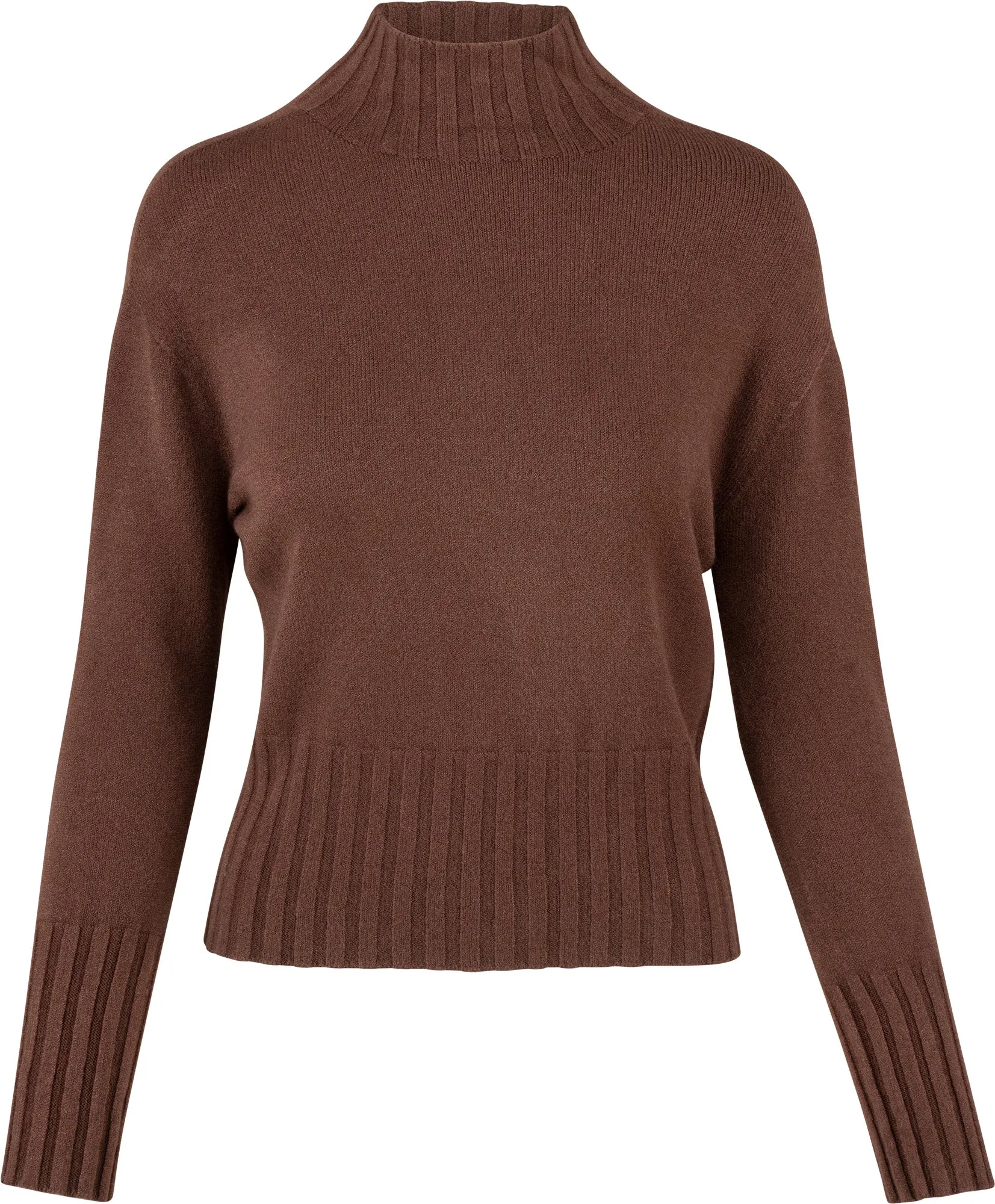 Ribbed Hem Mock Neck Sweater sold by Revolution Boutique product image thumbnail 2
