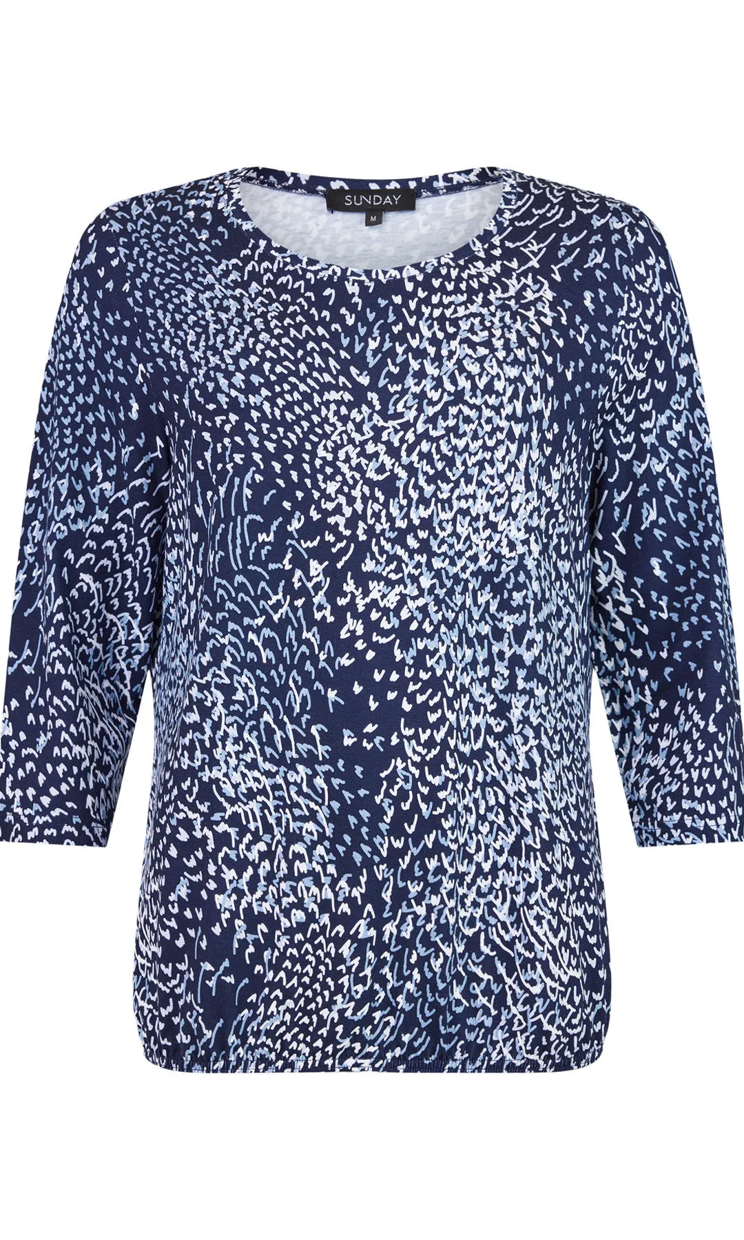 3/4 Sleeve Round Neck Top sold by Revolution Boutique