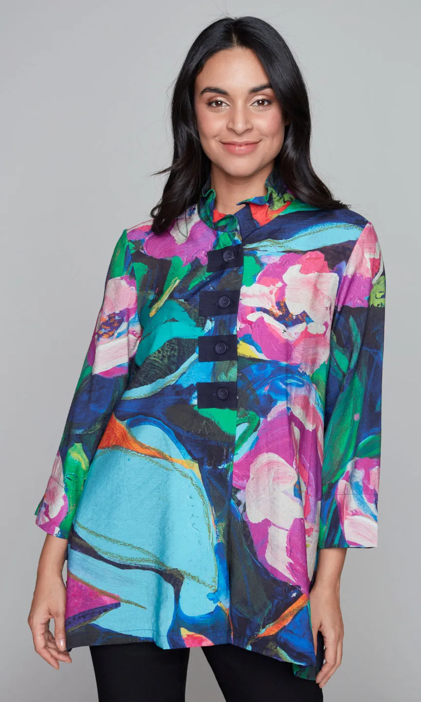 Wire Collar Button Tunic sold by Revolution Boutique