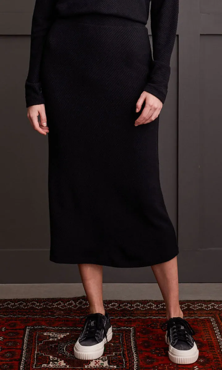 Ribbed Pull On Skirt sold by Revolution Boutique