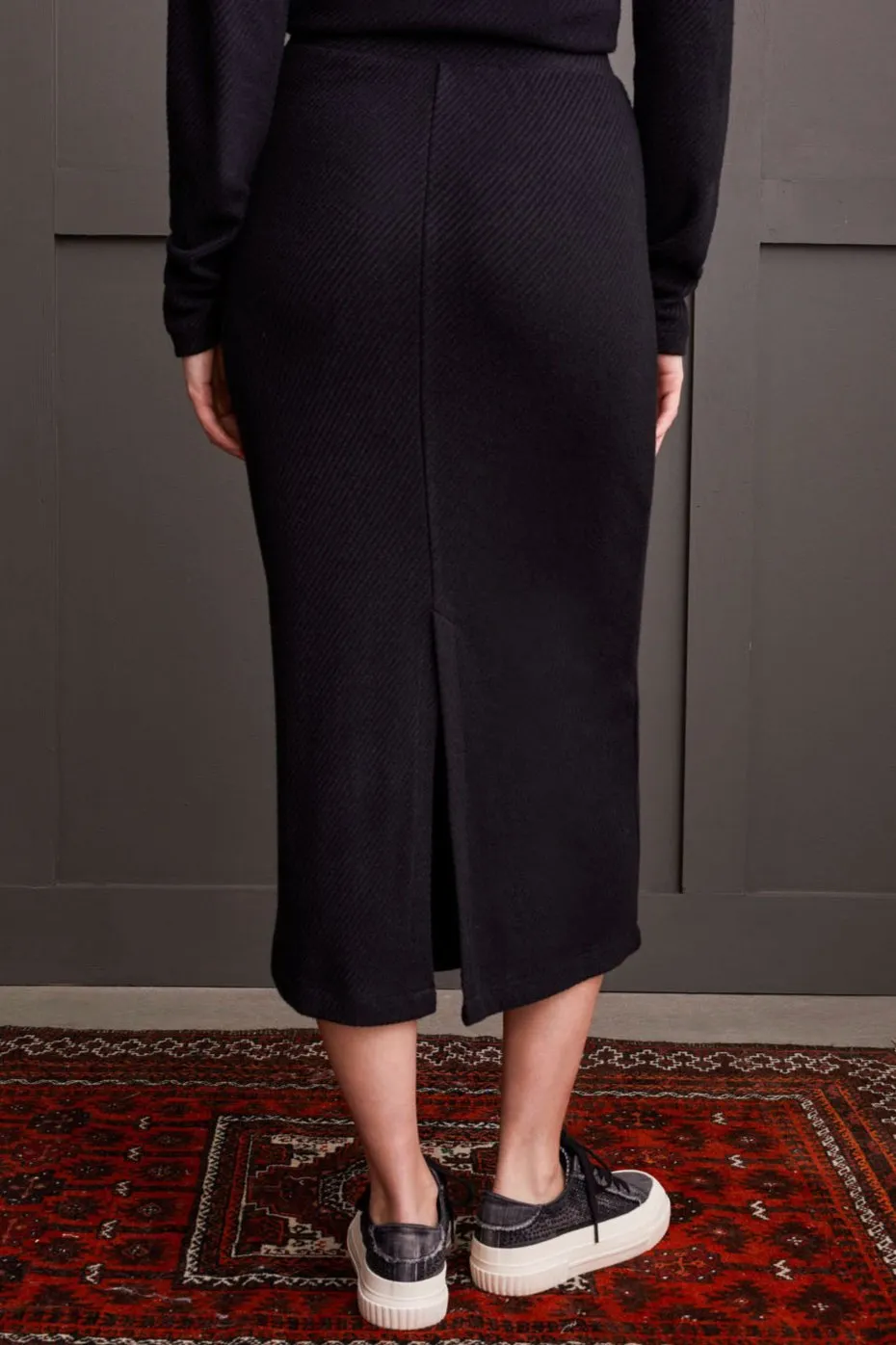 Ribbed Pull On Skirt sold by Revolution Boutique product image thumbnail 2