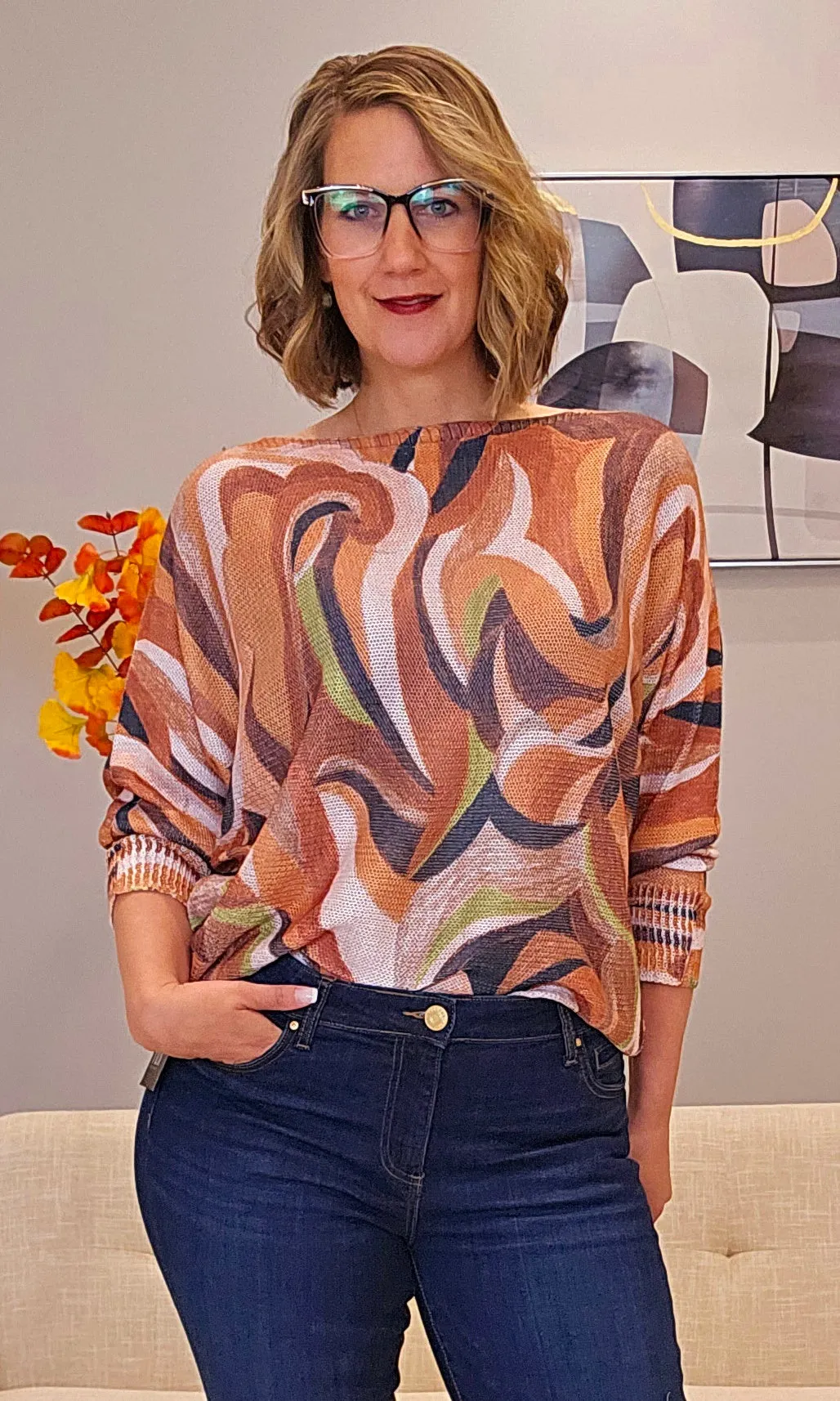 Dolman Boatneck Knit Top sold by Revolution Boutique