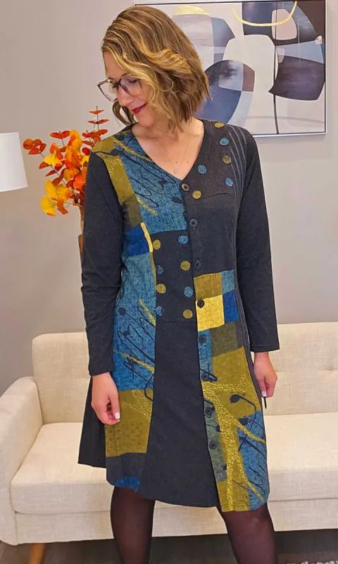 Cotton Button Down Dress sold by Revolution Boutique
