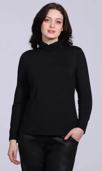 Ruched Mock Neck Top sold by Revolution Boutique