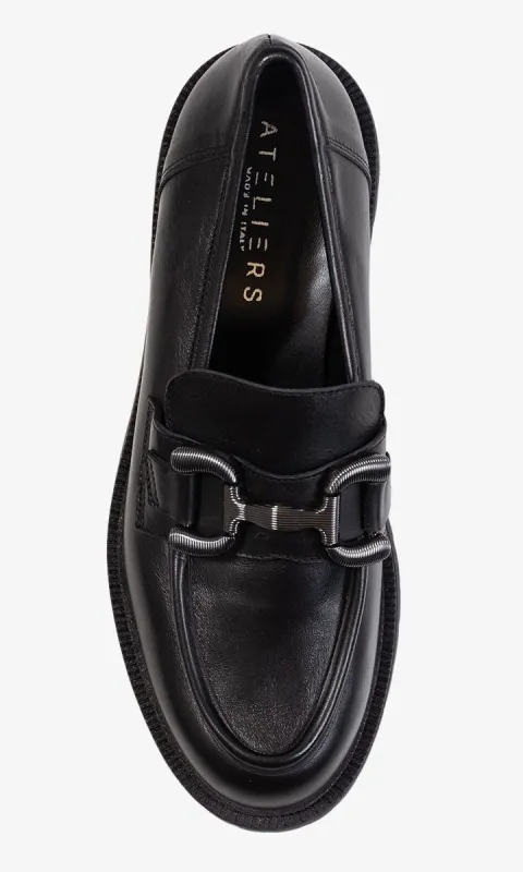 Leather Chunky Platform Loafer sold by Revolution Boutique