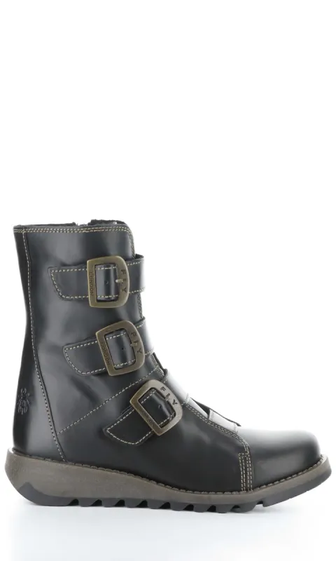 Fly London Strappy Combat Boot sold by Revolution Boutique