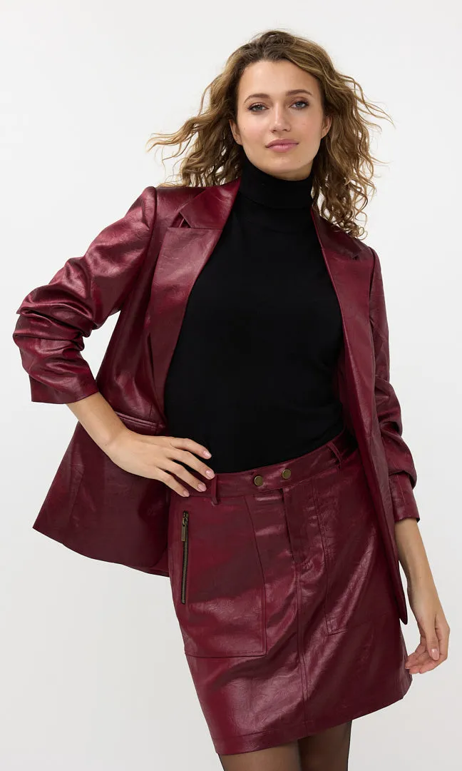 Metallic Ruched Sleeve Blazer sold by Revolution Boutique