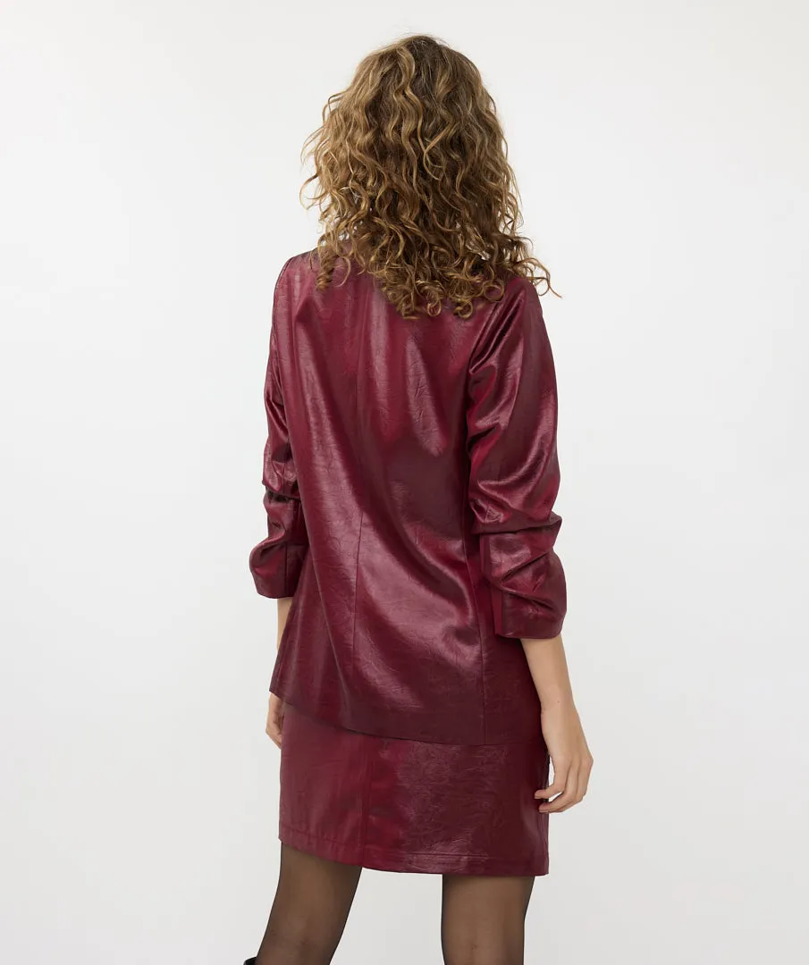 Metallic Ruched Sleeve Blazer sold by Revolution Boutique product image thumbnail 2