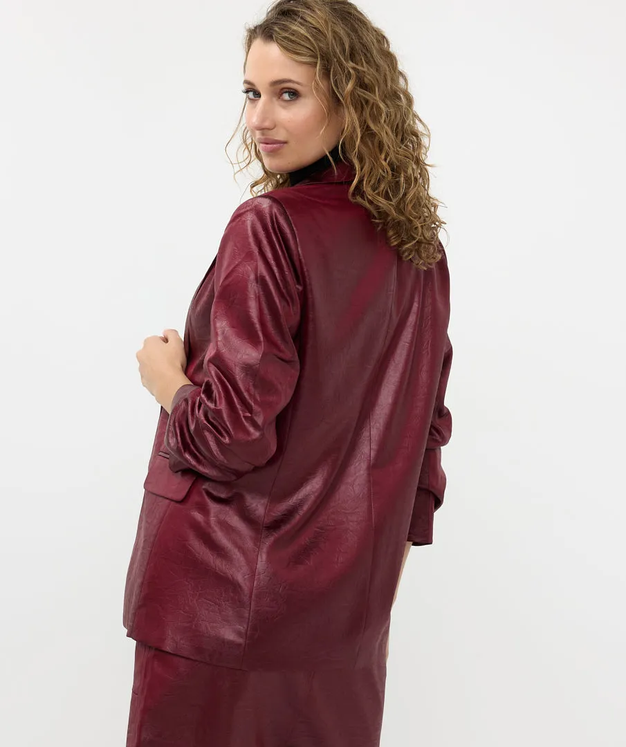 Metallic Ruched Sleeve Blazer sold by Revolution Boutique product image thumbnail 4