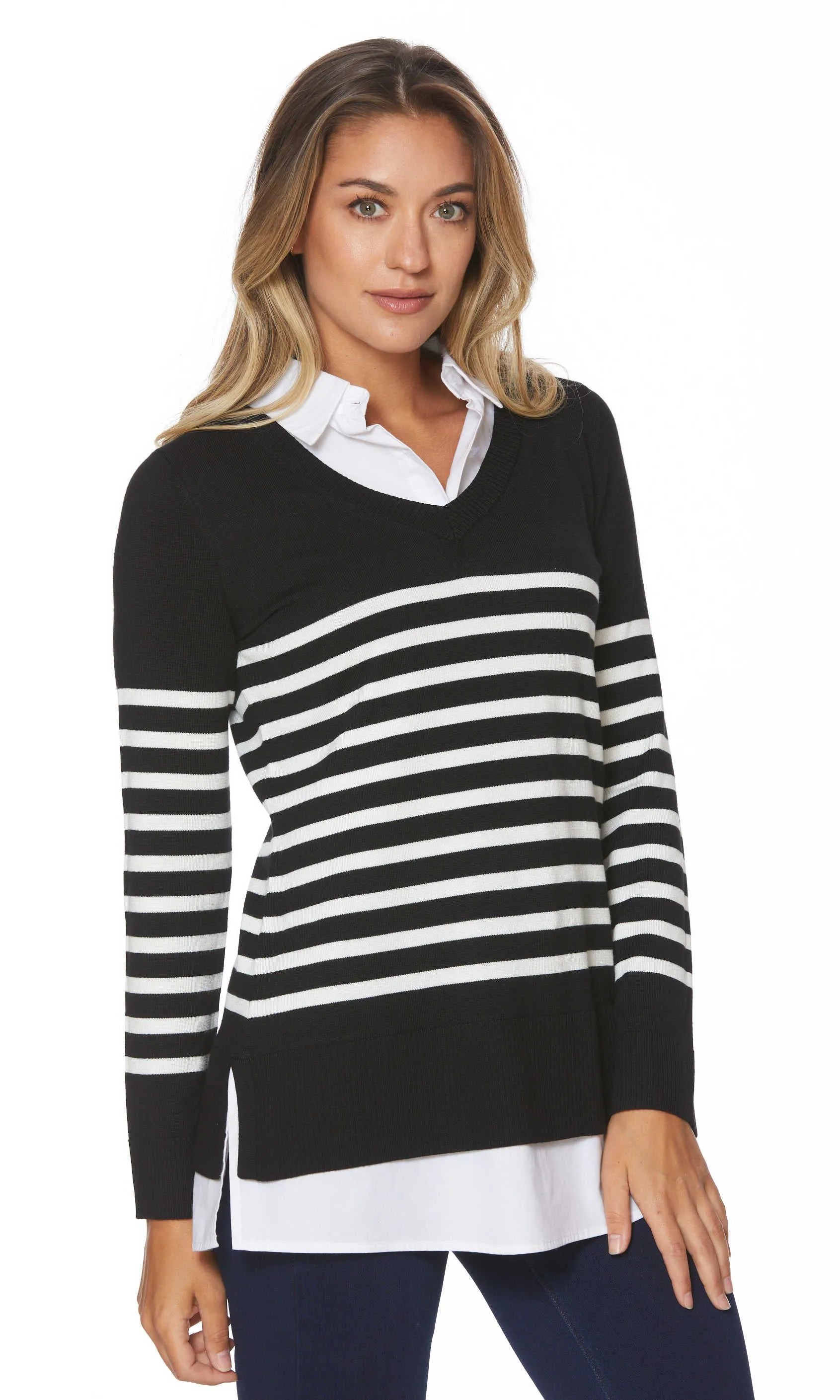 Striped Fooler Top sold by Revolution Boutique