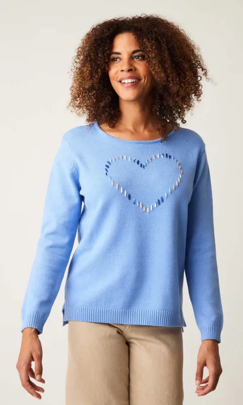 Stitched Heart Sweater sold by Revolution