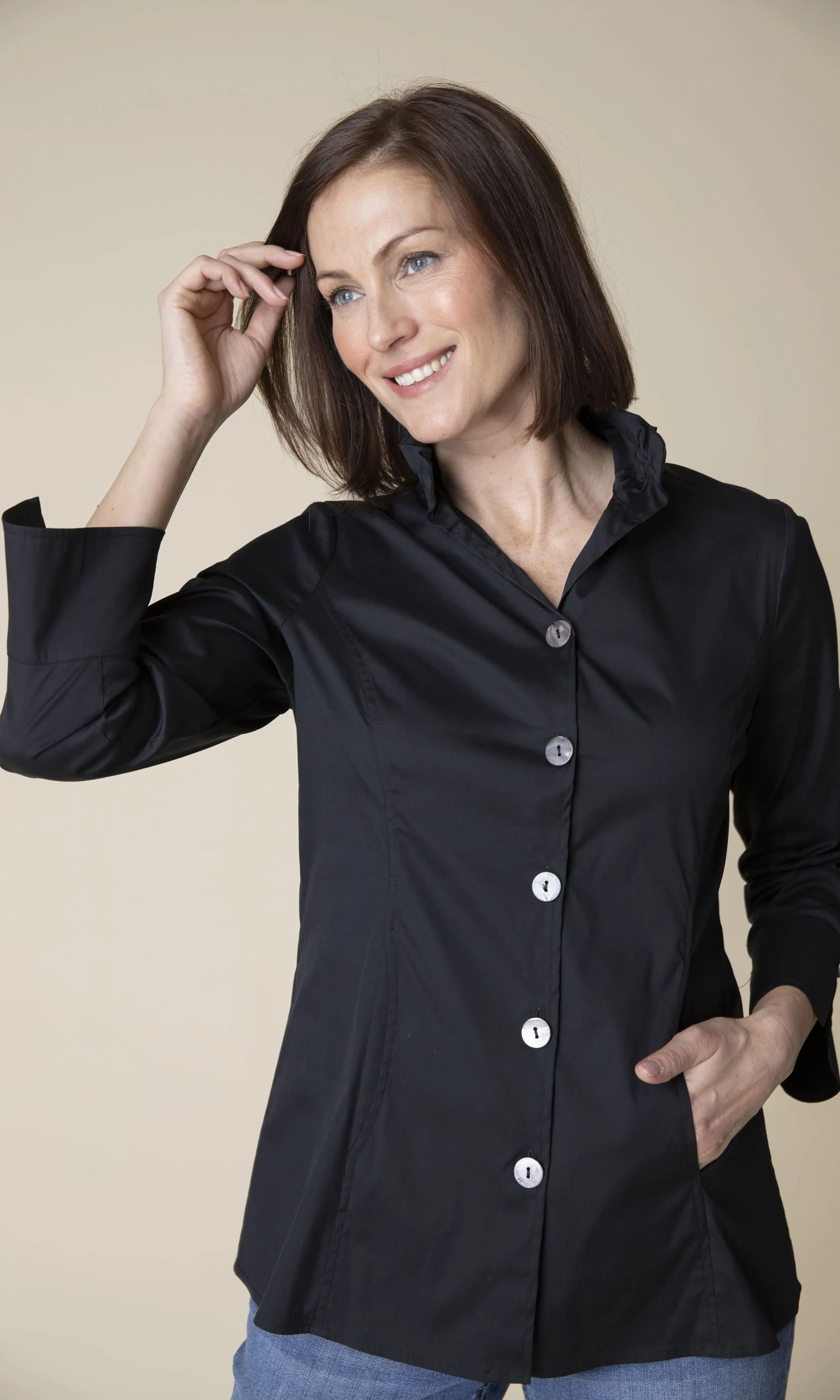 Sculpted Collar Tunic Top sold by Revolution Boutique