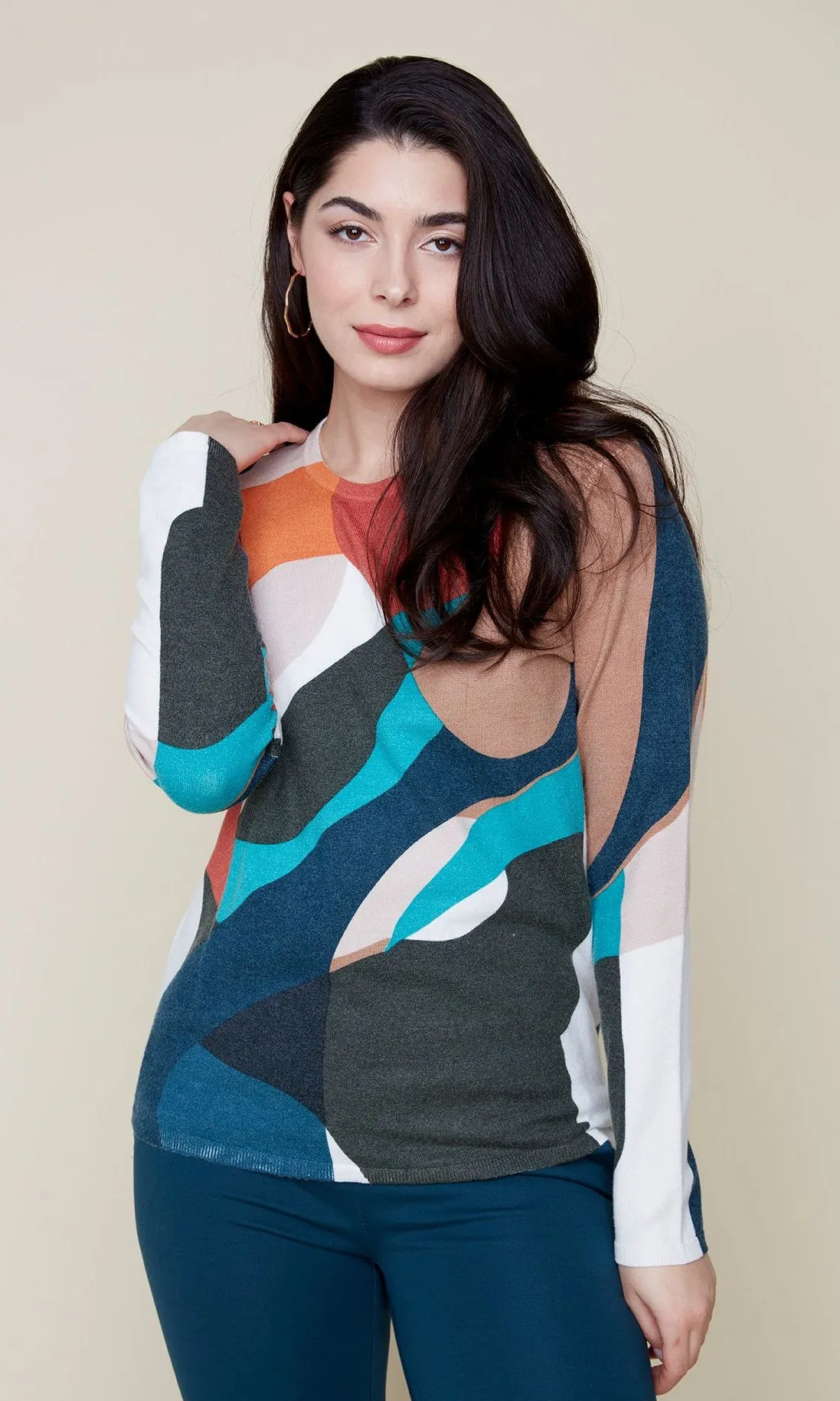 Abstract Knit Top sold by Revolution Boutique