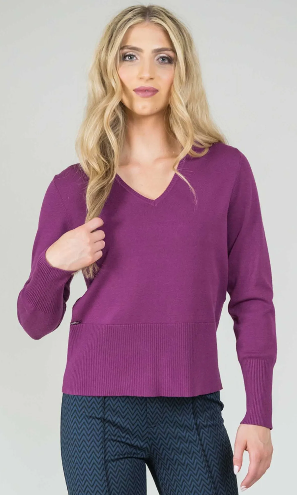 V Neck Long Sleeve Sweater sold by Revolution Boutique
