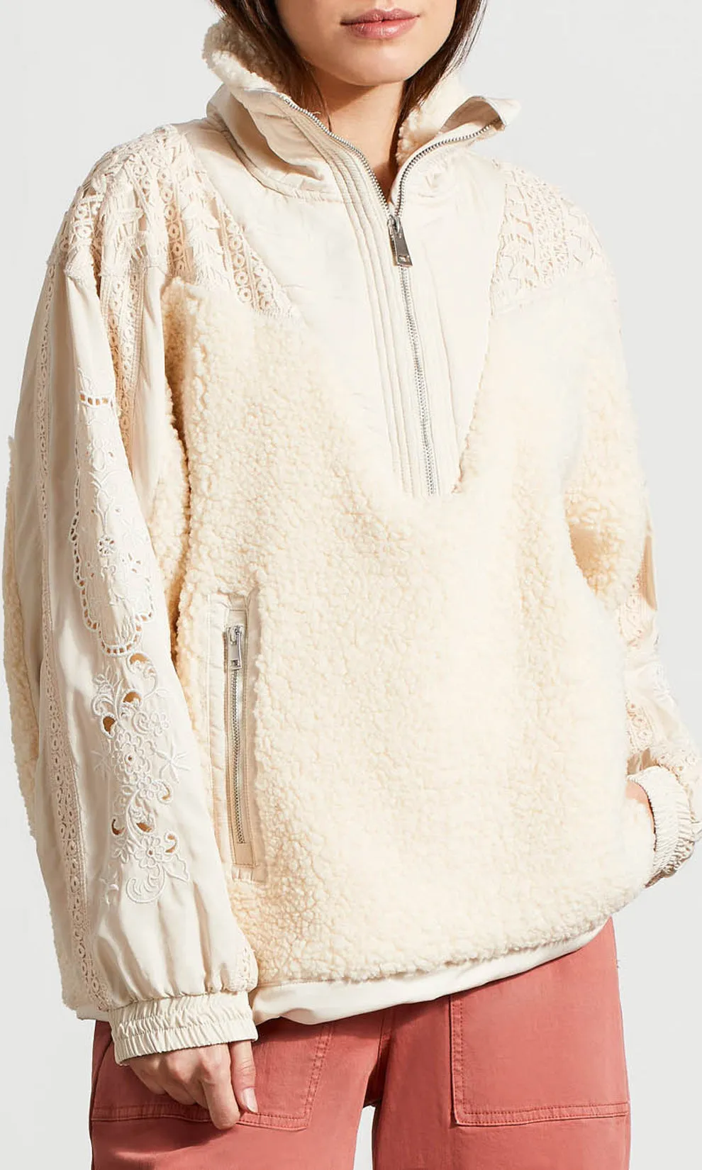 Sherpa Pullover Jacket sold by Revolution Boutique