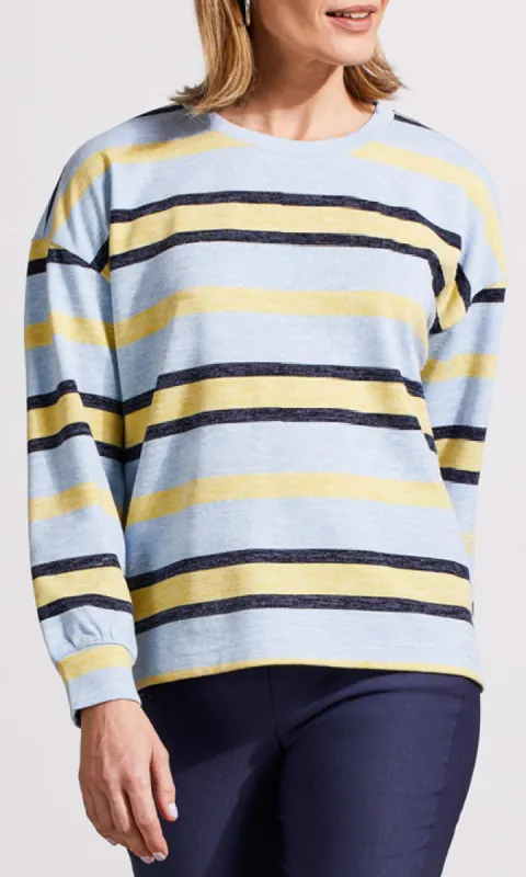 Crew Neck Stripe Top sold by Revolution Boutique