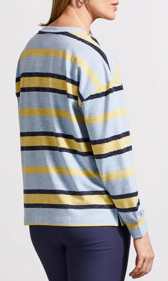 Crew Neck Stripe Top sold by Revolution Boutique product image thumbnail 2