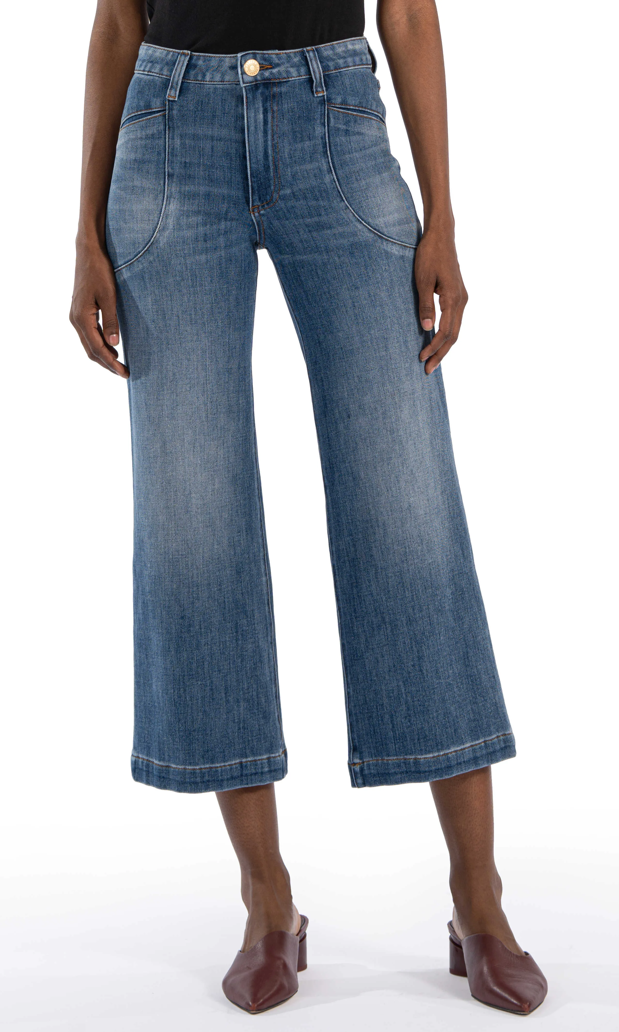 High Rise Wide Leg Denim sold by Revolution Boutique