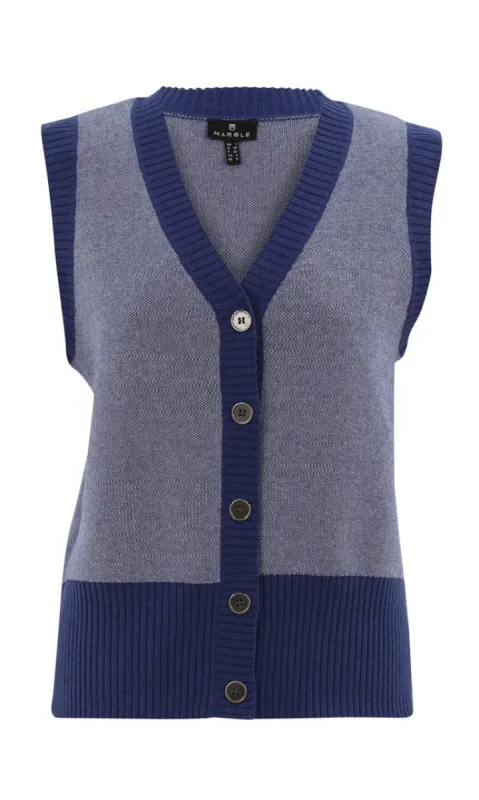 Knit Button Up Sweater Vest sold by Revolution Boutique