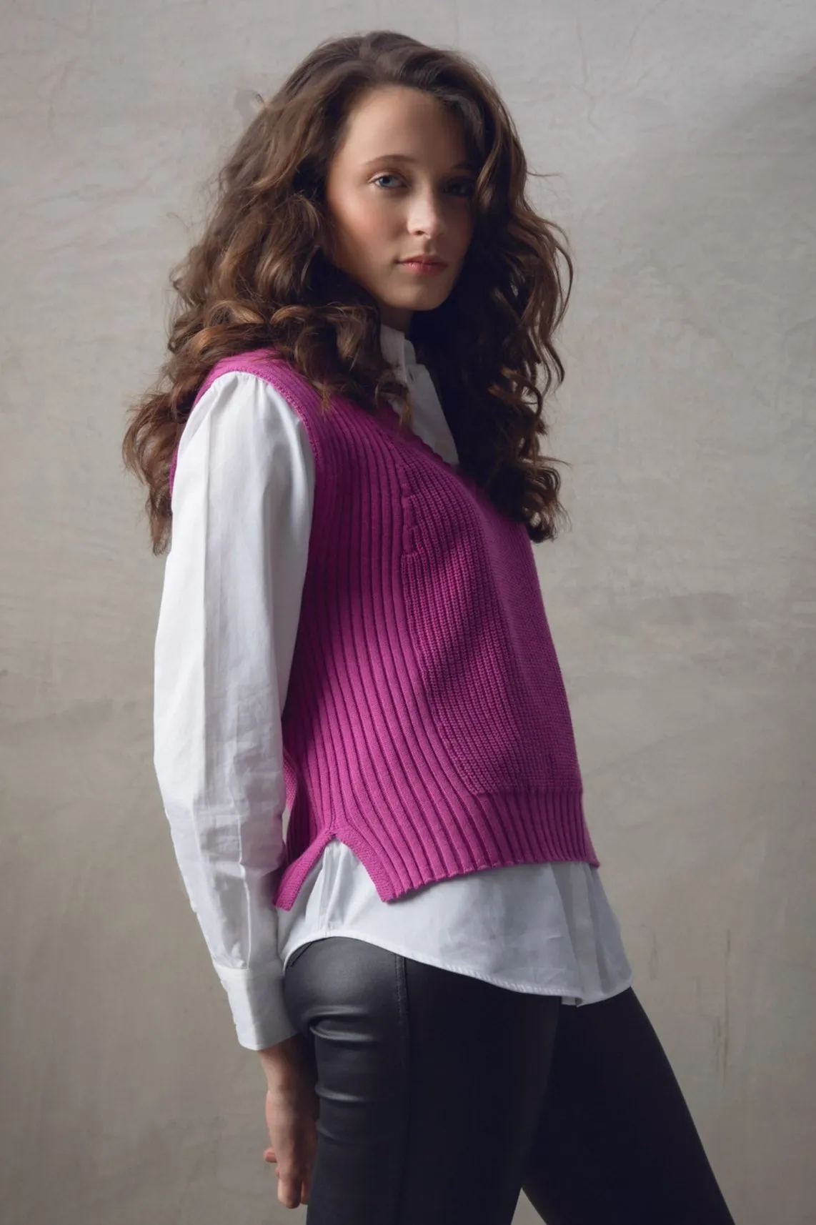 V Neck Knit Sweater Vest sold by Revolution Boutique product image thumbnail 3