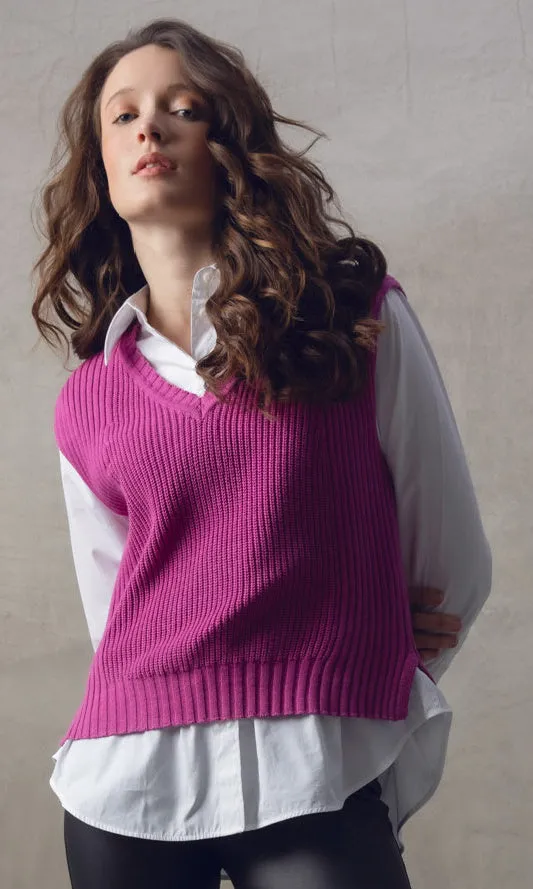 V Neck Knit Sweater Vest sold by Revolution Boutique