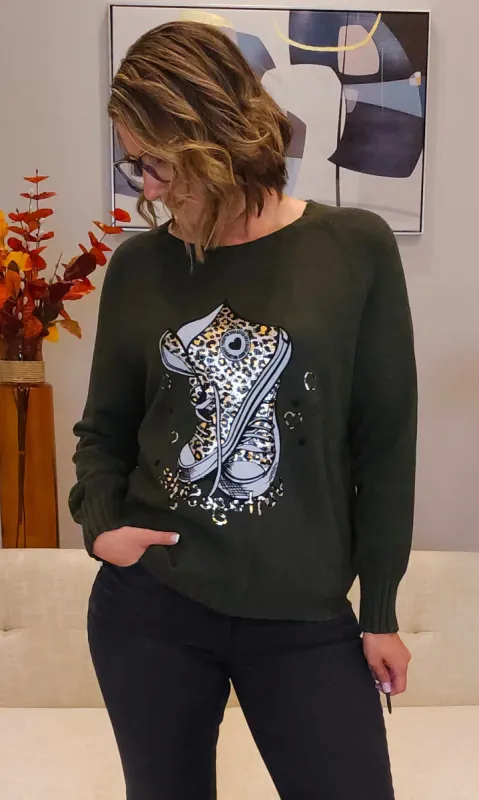 Foil Sneaker Sweater sold by Revolution