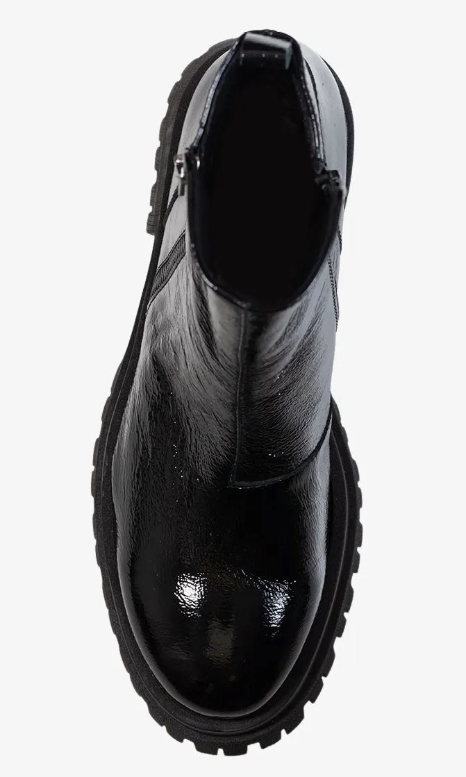 Patent Leather Side Zip Boot sold by Revolution Boutique product image thumbnail 2