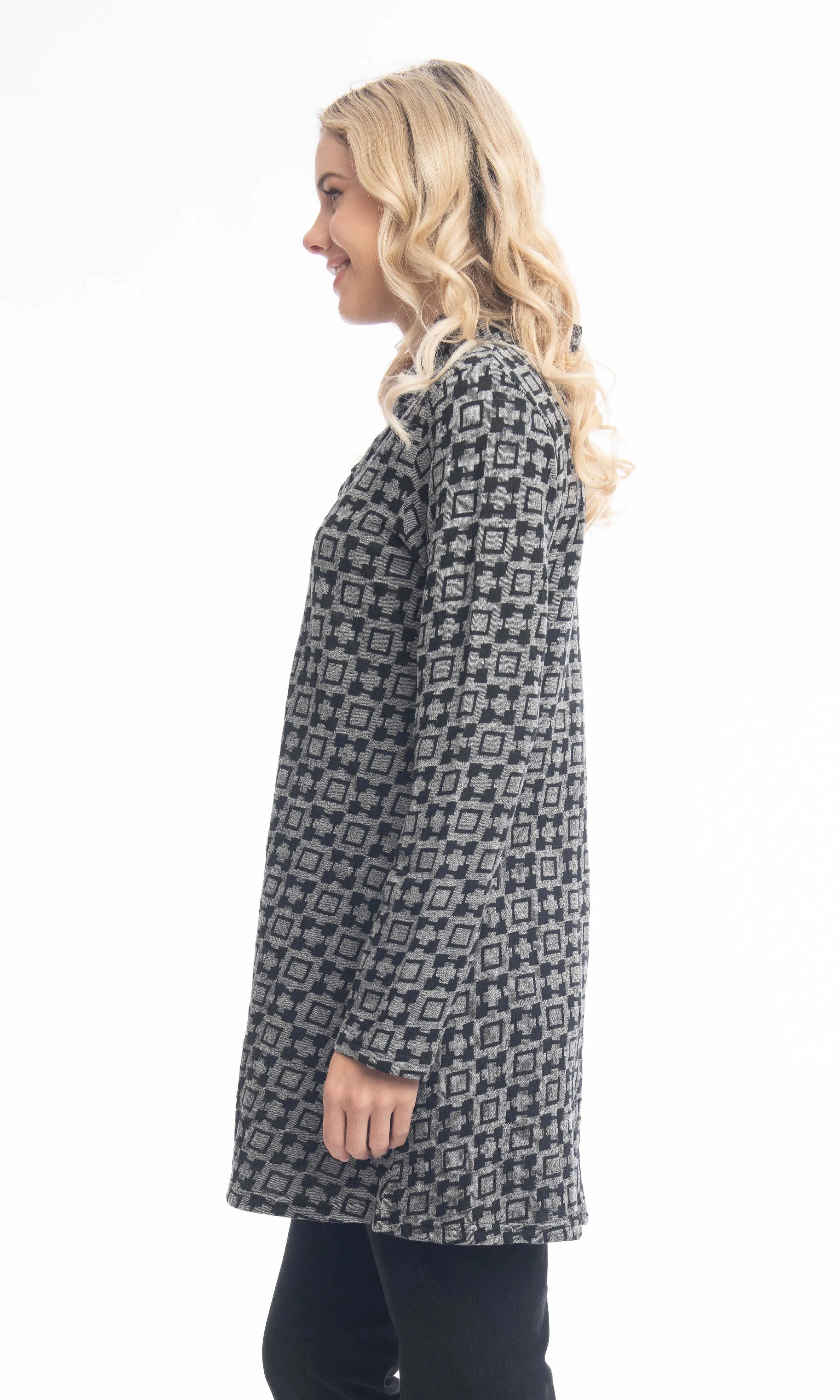 Geometric Flare Tunic Top sold by Revolution Boutique product image thumbnail 3