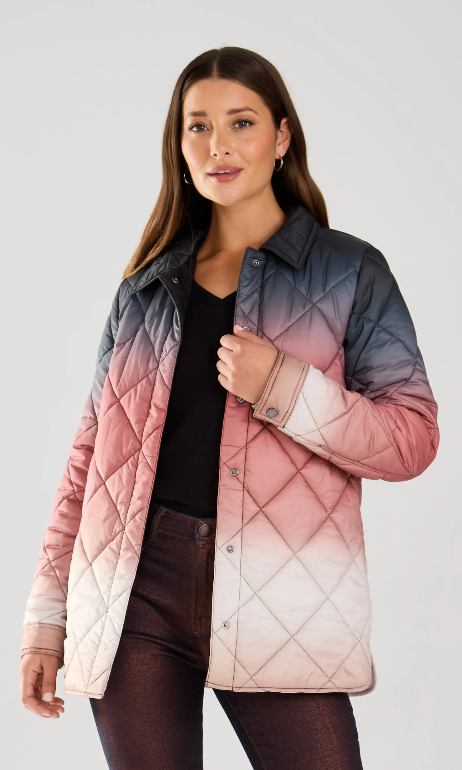 Quilted Ombre Jacket sold by Revolution Boutique