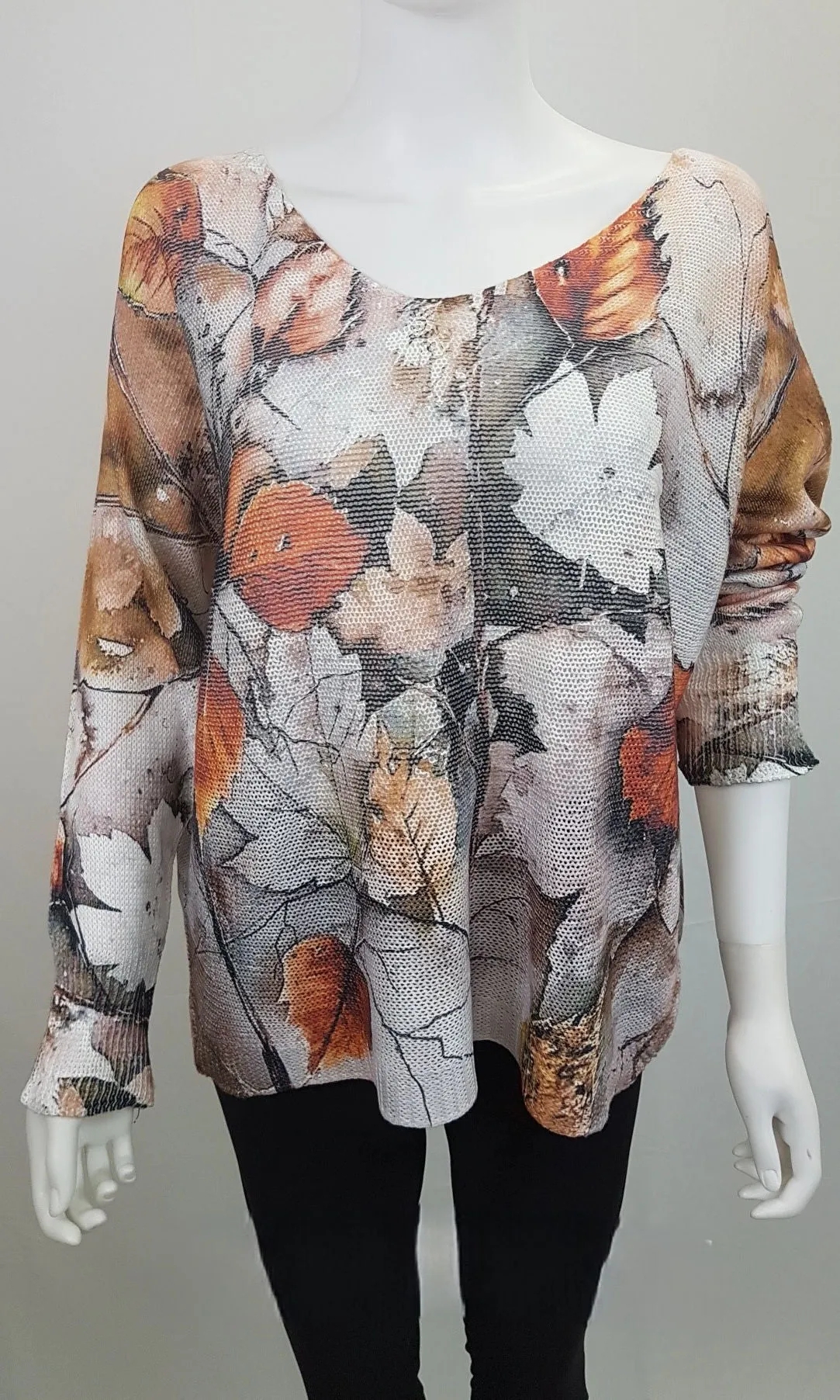 Knit Printed Dolman Top sold by Revolution Boutique product image thumbnail 2