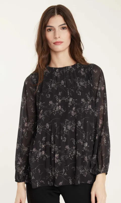 Pleated Georgette Blouse sold by Revolution Boutique