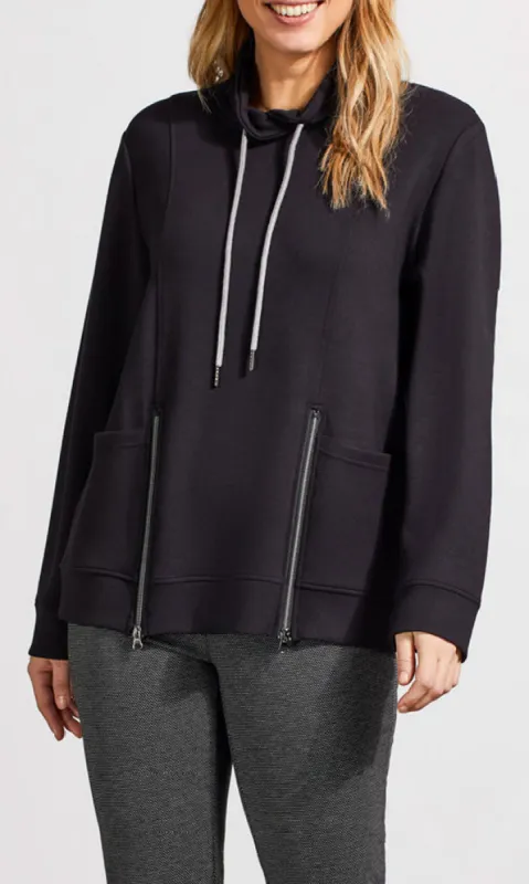 Funnel Neck Zip Detail Top sold by Revolution Boutique