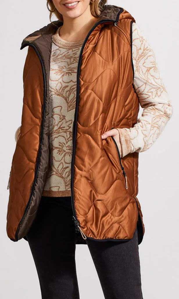 Reversible Hooded Puffer Vest sold by Revolution Boutique