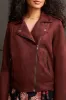 Zip Up Faux Suede Biker Jacket sold by Revolution Boutique