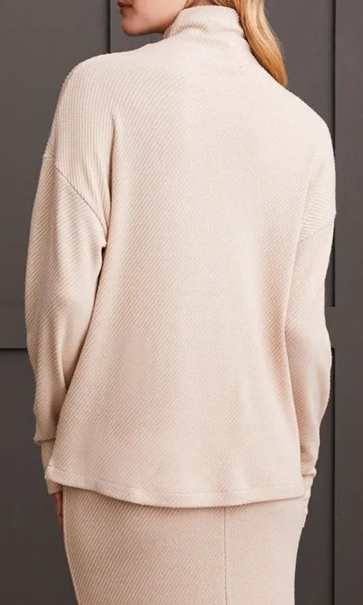 Ribbed Funnel Neck Knit Top sold by Revolution Boutique product image thumbnail 3