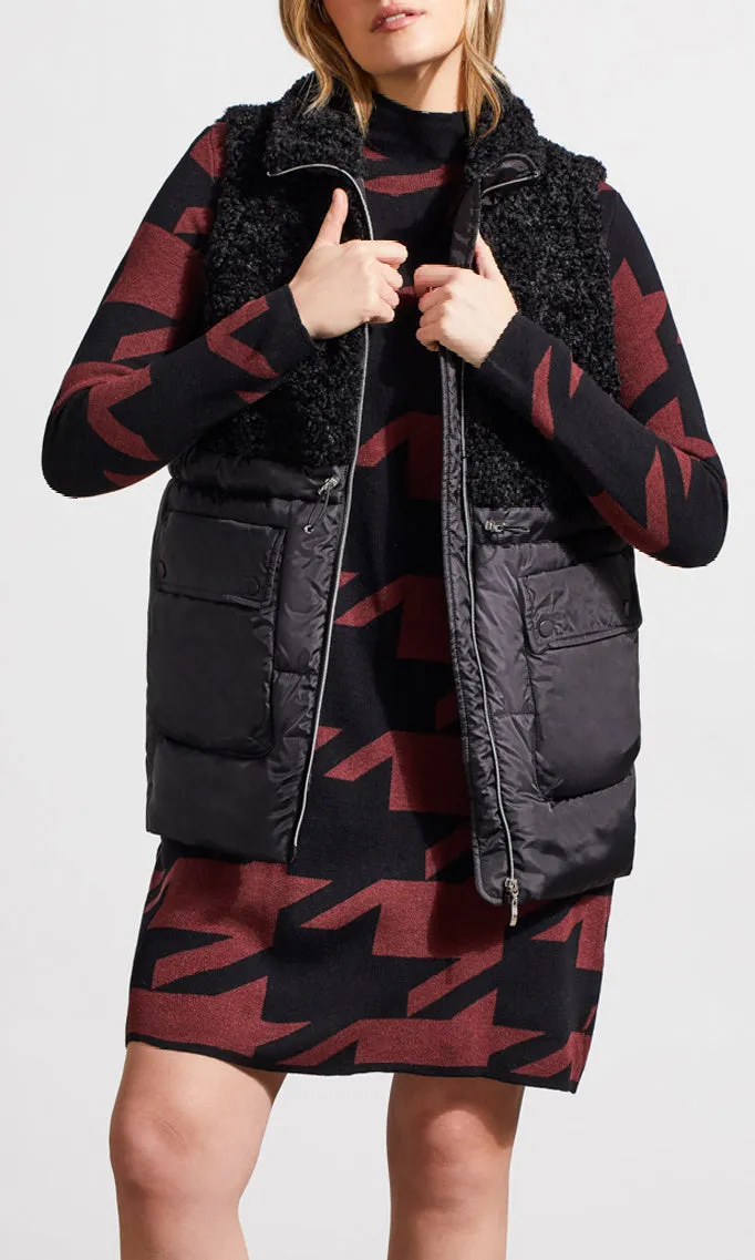 Sherpa Nylon Combo Vest sold by Revolution Boutique