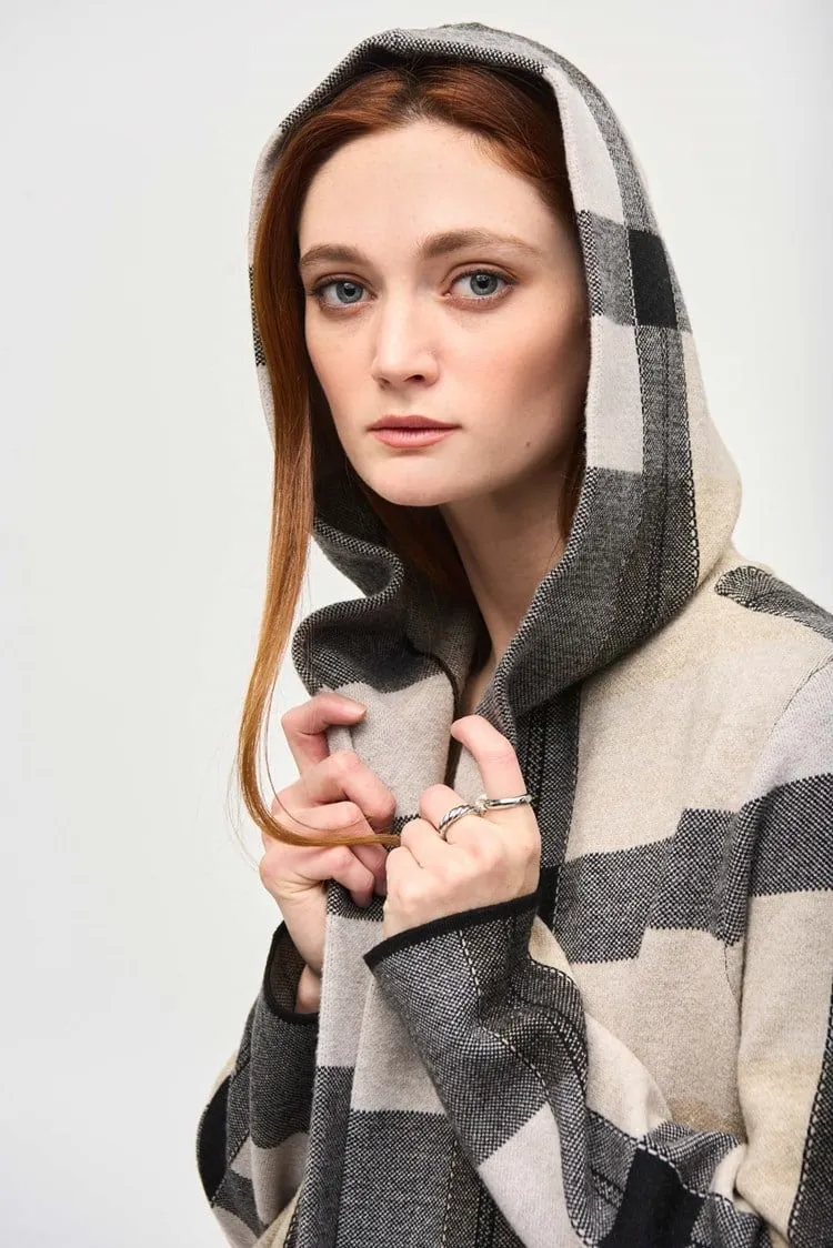 Ribkoff Plaid Hooded Coatigan sold by Revolution Boutique product image thumbnail 3